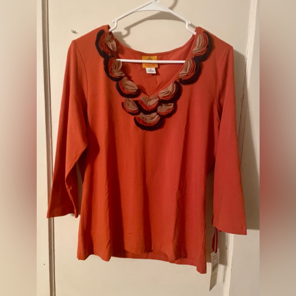 NWT- Ruby Rd., ladies sz med. top! Super cute for fall 🍁🍂🎃 or anytime!